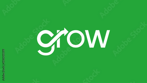 Minimal logo with upward arrow, symbolizing growth.