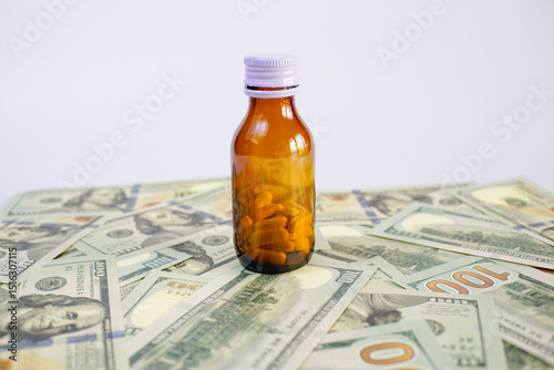 pills and money