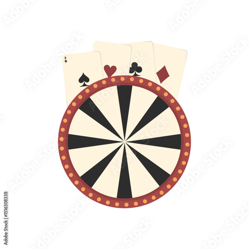 Casino Poker Decorative Illustration