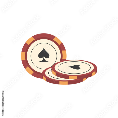 Casino Poker Decorative Illustration