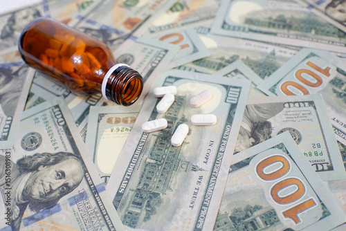 pills and money