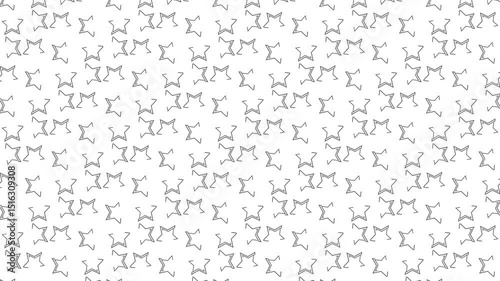 Seamless pattern of gray stars transparent background ideal for textile print or web design
