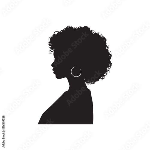 girl with long hair silhouette 