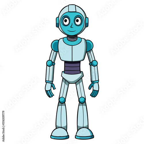 Humanoid Robots Technology Illustration