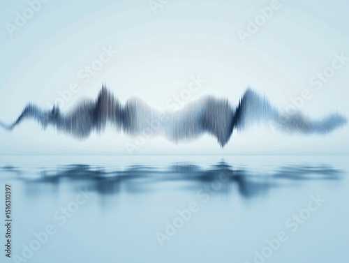 Abstract waves reflecting on water