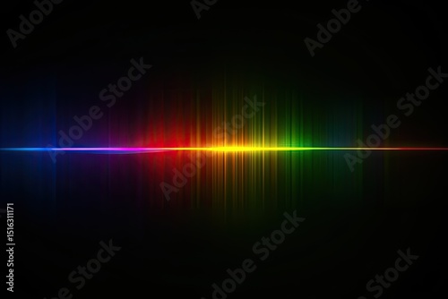 Colorful spectrum wave graphic
