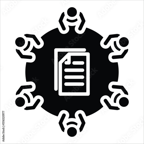 Meeting  Icon Element For Design