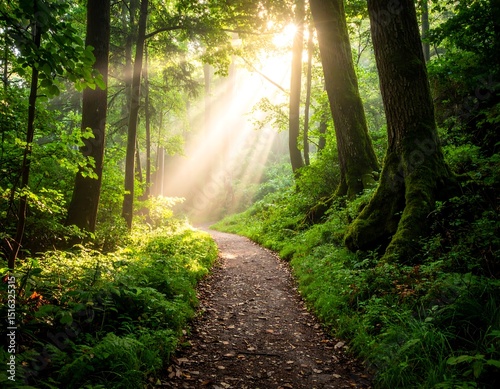 Sunlit forest path (1)