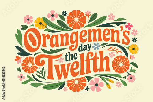 Orangemen's Day Twelfth Celebration with Vibrant Floral Decorations