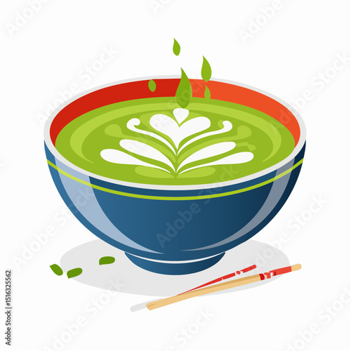 抹茶のベクターイラスト素材集