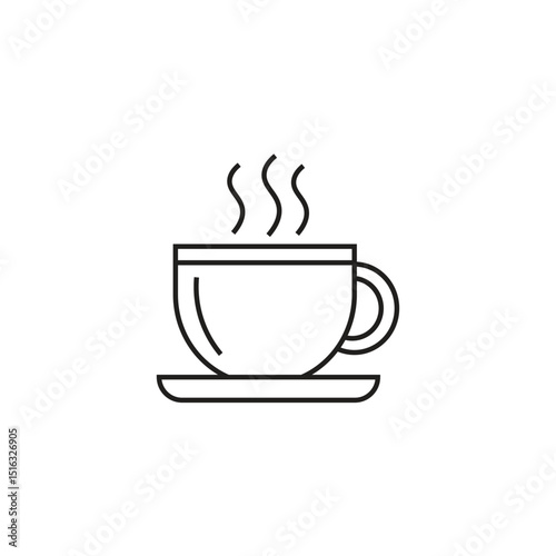 Hot Black Coffee in White Cup_EXPAND
