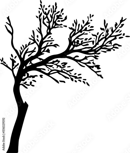 tree silhouette vector