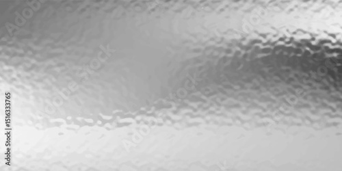 Silver gradient background. Foil paper, glitter effect. Chrome metal grey pattern. Gradation noise texture. Vector abstract illustration for web, card, bg, certificate design