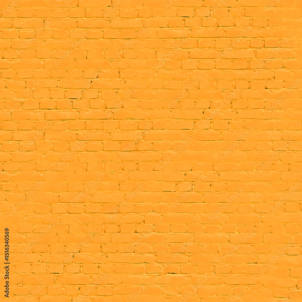 Fototapeta premium Bright orange brick wall forming an interesting background