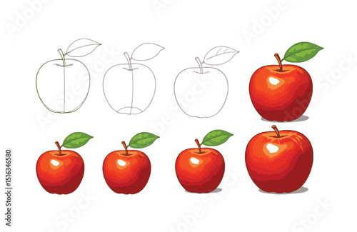 Learn to Draw a Realistic Apple Step-by-Step Guide with Illustrations