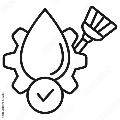 Cleaning Outline Icon