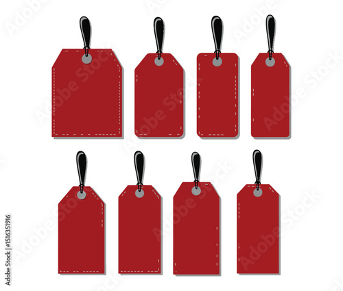 Price tag with red ribbon