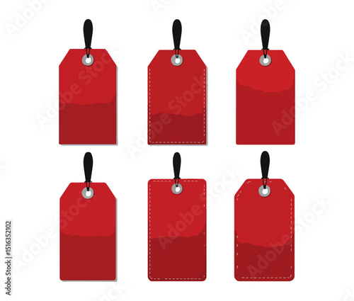 Set of price tags