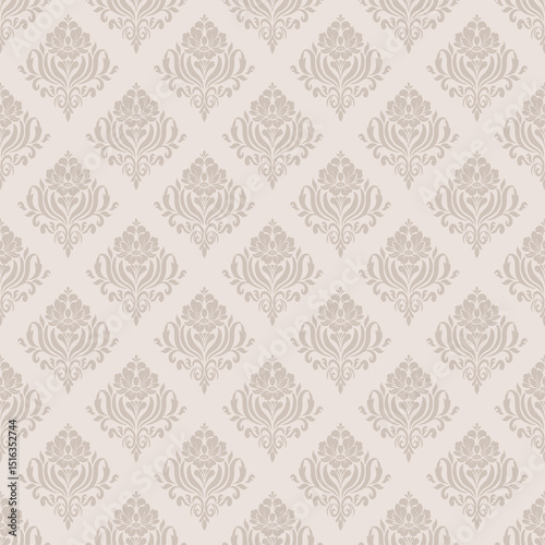 Elegant Damask Seamless Pattern. Vector design for Wallpaper, Fabric, Branding, Packaging, Invitations, Wedding, Home Decor Design