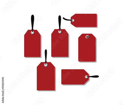 Set of price tags
