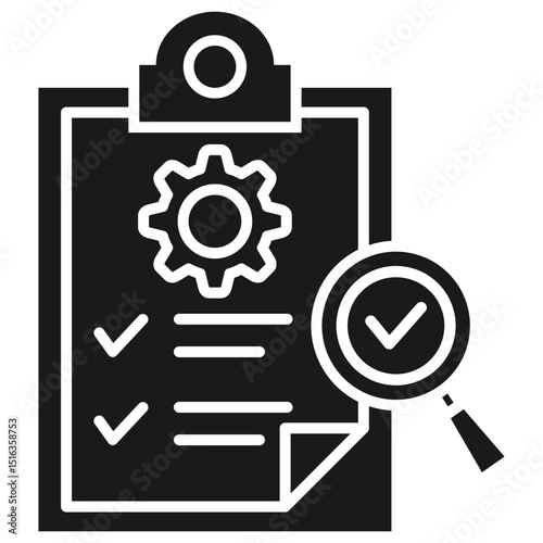Audit Glyph Icon