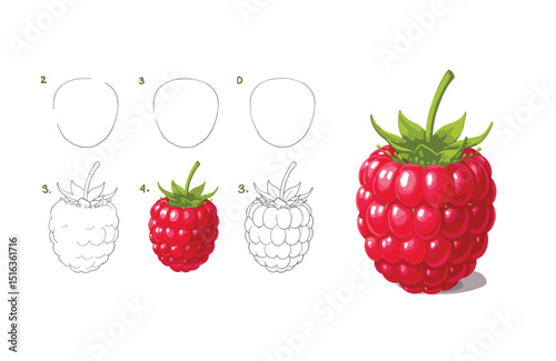 Learn to Draw a Delicious Raspberry A Step-by-Step Guide for Beginners and Aspiring Artists