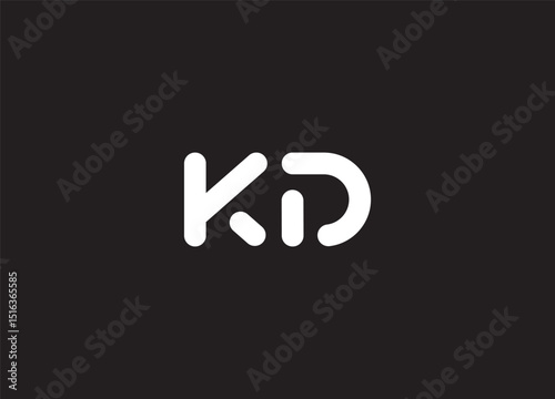 KD logo desing and monogram logo
