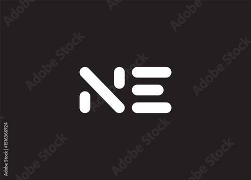 NE logo desing and monogram logo
