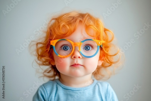 Joyful Happy Adorable Funny Child Portrait