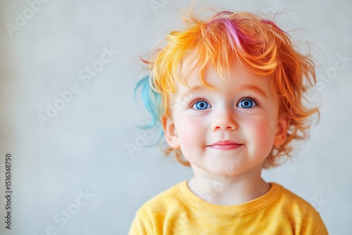 Joyful Happy Adorable Funny Child Portrait