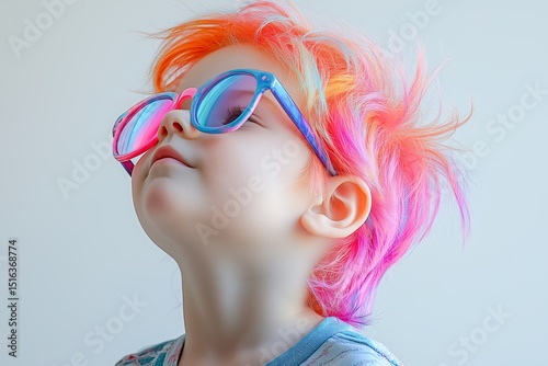 Joyful Happy Adorable Funny Child Portrait