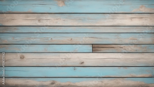 Rustic Blue and Gray Weathered Wood Plank Texture Background