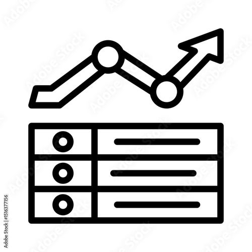 Market Index Editable Stroke  Icon