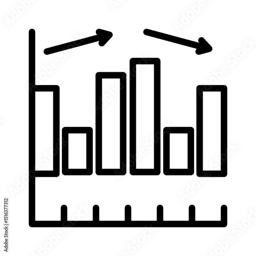 Volume Trading Editable Stroke  Icon
