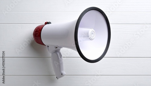 megaphone on a wall