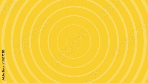 Vibrant Yellow Concentric Circles Pattern