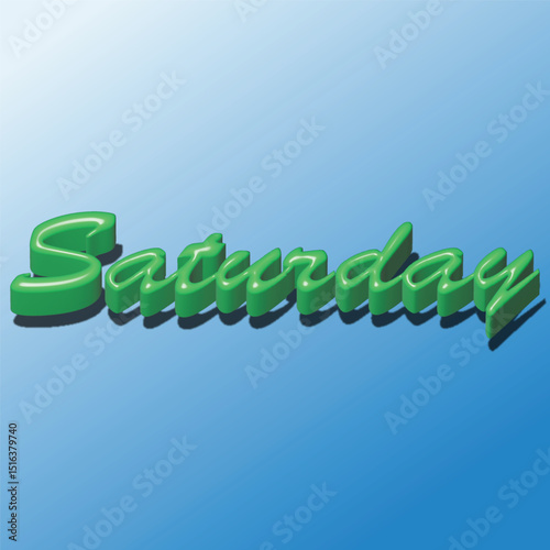 Vibrant Green 3D 