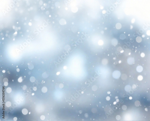 Snowy Bokeh Landscape Background, Winter Bokeh Snow Scene, Blurred Snowfall Graphic Wallpaper, Soft Snowy Lights Background, Snowfall Bokeh Effect Image