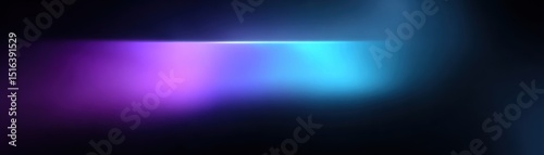 A glowing horizontal streak of purple and blue light on a dark, gradient background.