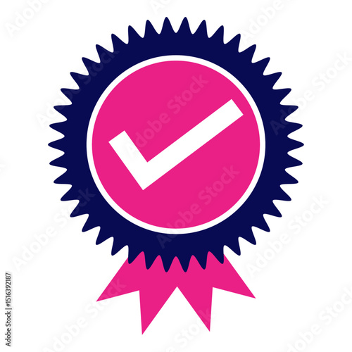 Best choice tick mark vector icon button for web design