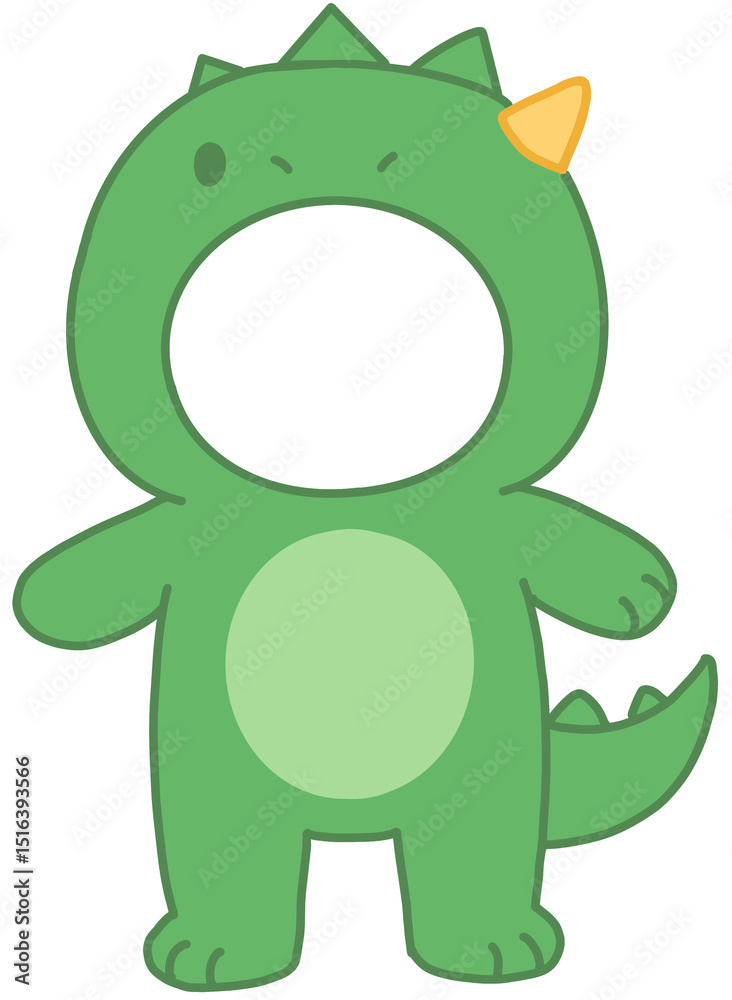 Obraz premium 공룡 옷 의상 아기