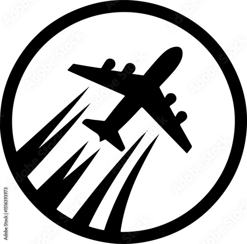 vector sketch illustration silhouette design icon logo symbol airplane for air transportation company
