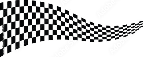 Vector background checkered flag with space for your text