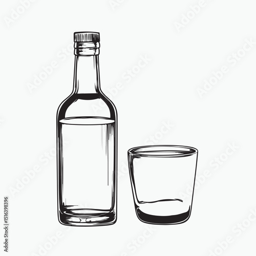bottle and glass