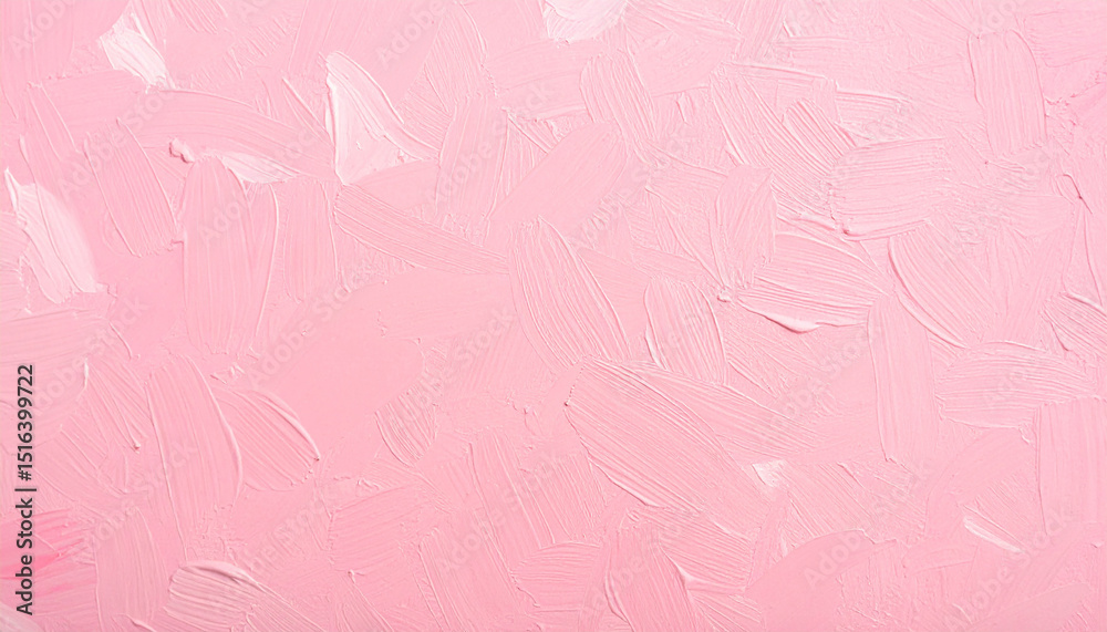 Fototapeta premium Abstract pink acrylic surface. Oil painting texture on canvas. Hand painted