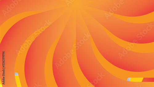 A vibrant, sun-kissed abstract orange and yellow wave pattern creates an energetic summer backdrop illustration