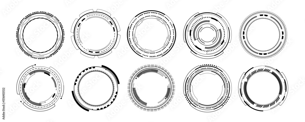 png futuristic computer interface with empty panel vector concept screen template background modern dashboard technology wallpaper layout shape frame web cyber display power element design

