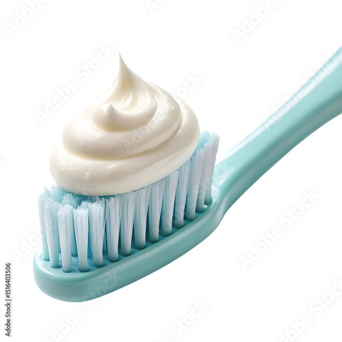Close-up of Toothpaste on a Toothbrush Oral Hygiene and Healthy Teeth