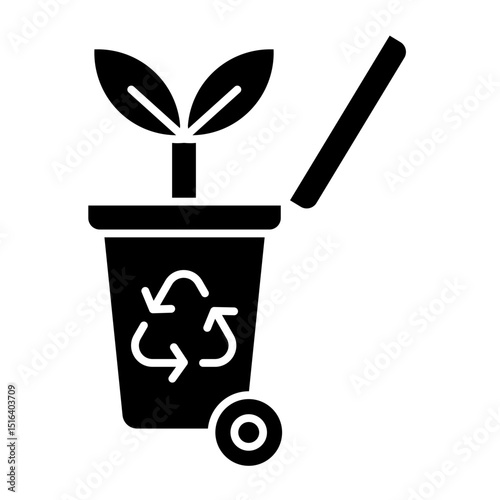 Garden Waste glyph icon
