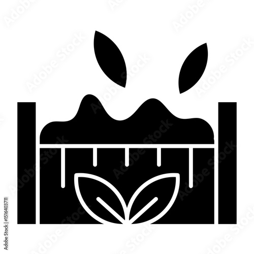 Compost glyph icon